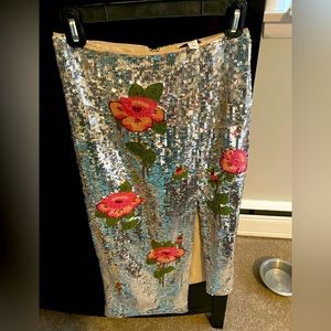 Top shop sequin skirt size 4